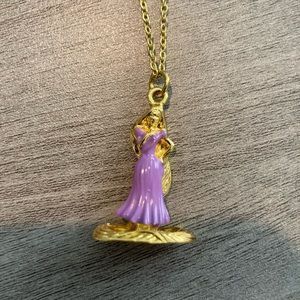 Gold Disney Repunzel necklace.